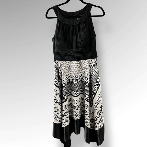 Melrose Dresses & Skirts - Black and White High Low Halter Sundress Sz 14